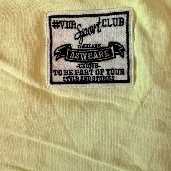 #VDR Viadellerose Streetwear Lime Green Dress with Patch Graphic, One Size - Picture 4 of 7